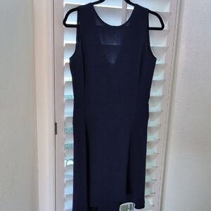 Zara Dark Blue Asymmetrical Dress